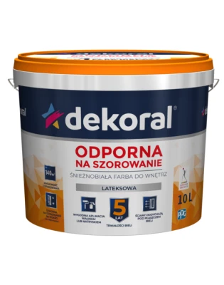 farba AKRYLIT W śnieżnobiała 10l Dekoral lateksowa