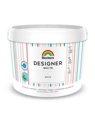 Beckers Designer biała 10L farba lateksowa