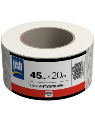 taśma samoprzyl. 50mm 20mb PSB siateczkowa antyrysowa do połączeń płyt GK