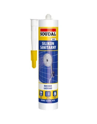 silikon sanit.biały 280ml SOUDAL