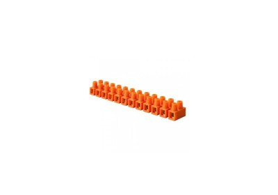 kostka elektryczna pomarańczowa 12 torowa 6mm